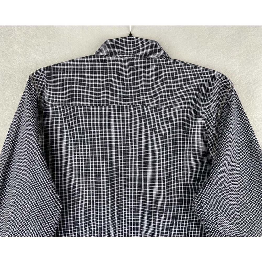 Express Men's Small Shirt Long Sleeve Button Down Black Check NEW - Picture 5 of 8
